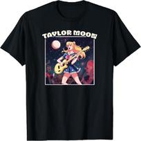 Awesome Taylor Moon  Parody Rockstar Anime T-Shirt S juoda