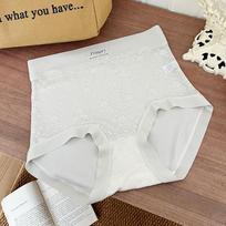 Ladies Spring and Autumn New Lace Soft High Waist Seamless Triangle Briefs One Size