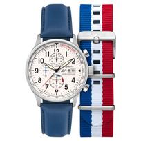 AVI-8 Hawker Hurricane Classic Chronograph Men's Watch, 43.5mm - Stainless Steel Case, Tachymeter Scale & Date Display, Mineral Crystal, 5 ATM Water