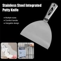 Stainless Steel Integrated Putty Knife Drywall Skimming Blade Smoothing Painting Finishing Filling Spatula Plastering Tools 2 inch