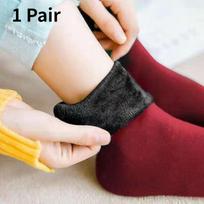 1/5 poros Unisex Žieminės Šiltos Storesnės Terminės Kojinės Vilna Kašmyras Sniego Besiūlės Kojinės Aksominės Minkštos Batai Grindys Miego Kojinės 1 Pair
