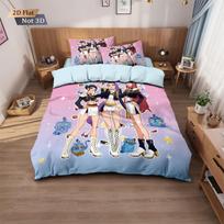 3PCS K-Pop Demon Hunters Printed Core less Down Duvet Cover Multi Size Bedding Decoration Machine Washable EU Single(135*200cm)3pcs
