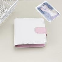 Mini Candy Color Pu Leather Kpop Photocards Binder Collect Book 3inch Card Storage Idol Card Photo Album Holder Book Stationery