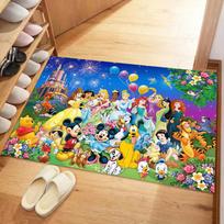 1pc Mickey-Mouse-and-Minnie-(19)_01 Carpet Area Rug, Bedroom, and Playroom Durable, Stain-Resistant, and Easy To Clean, Living Room 60cm by 90cm