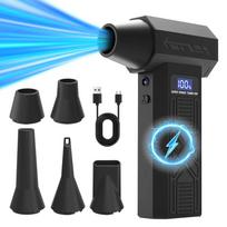 120000Rpm P80 Turbo Blower Jet Fan Portable Electric Air Duster Cleaner With Type C Charging 4 Speed Adjustable For Keyboard