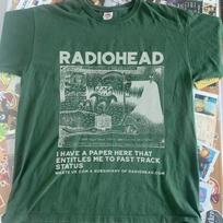 Radiohead band Ok Computer albums 90s Green T shirt Reprint S-5XL Unisex T-Shirt M