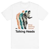 Vtg Talking Heads Band Heavy Cotton White T Shirt Full Size For men TR200 Unisex T-Shirt L