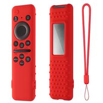 Tv Remote Control Protector Case Silicone Cover For Bn59-01432 Bn59-01436 Tm2360 Silicone Cover Accessories With Hand Strap raudona