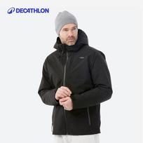 Decathlon Vyrų SKI500 Žieminė Vandeniui atspari Slidinėjimo Striukė XL juoda