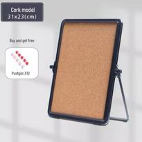 Funy Double-Sided Cork & Whiteboard with Stand for Office & Study