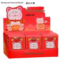 Ruijie Lucky Cat Crystal Blind Box Figurine Set