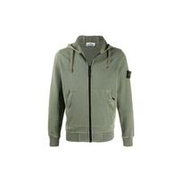 Stone Island Zip Cotton Hoodie Men hoodies Military-Green 721564251-V0058 XL