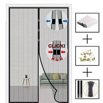 Magnetinė tinklelio durų užuolaida nuo uodų, vabzdžių, muselių Poliesterio minkšta durų užuolaida Lengvas montavimas Automatiškai užsidaranti durų tinklelio užuolaida 80x210cm
