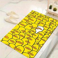 1pc Little Yellow Duck Pattern Area Rug, Anti slip Non Shedding Stain Resistant Carpet 60cm by 90cm