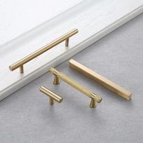 Gold Brass & Pure Copper Handle for Bedside Table, Cabinet, or Door Knob – Multiple Sizes 1