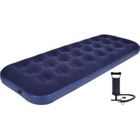 FLOCKED MATTRESS FOR 1-PERSON 191x73x22CM WITH PUMP 2IN1 24040