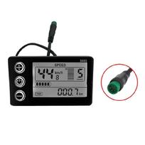 Elektrinio dviračio priedai 24V 36V 48V LCD ekranas Variklio valdiklis Atsparus vandeniui 1