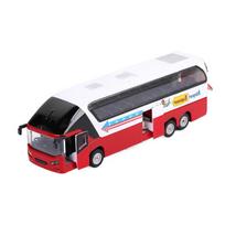 1/66 Dviaukštis autobusas Lydinio modelis Tolimojo susisiekimo autobusas Metalinis liejamas Garsas ir šviesa Atatrankos galia Autobusas Vaikų žaislinės transporto priemonės Autobusas oranžinė