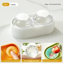 Large Ice Ball Mold, Round-shaped Frozen Ice Cubes, Refrigerator Ice Maker, Ice Storage Box, All-in-one Gadget, Silicone Ice Tray, Grinding Tool balta