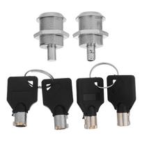 2Sets Tubular Key Lock Vending Machine Replacement Storage Cylinder Lock Bubble-Gum Candy Soda Snack Machine Cabinet High CN