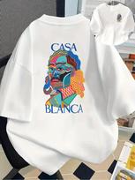 Casablanca Filmo Portretas Marškinėliai | Balti Apvaliu Kaklu XXXXL gray