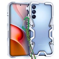 For Samsung a15 Armor Screw Metal Frame Shockproof Cover For Samsung a15 a16 4G 5G Aluminium Bumper Cases Heavy Duty Fundas Galaxy A16 5G sidabras