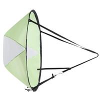 Kayak & Inflatable Canoe Wind Sail with Clear Window & Folding Thrusters – Drifting Accessory (Durable, Waterproof, Easy Setup) beige