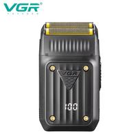 VGR 363 Shaving Men's Seamless Electric Shaver Reciprocating Double Cutter Head Razor Trimming Electric Digital Display Waterproof Silent Strong Power juoda