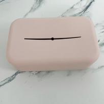 Soft Waterproof Silicone Tissue Box Reusable Wet Wipe Boxes Light Luxury Tissue Box Cover Holder Bathroom Kitchen Paper Holder rožinė