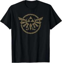 The Legend of Zelda Tears of The Kingdom Hyrule Badge 100% Cotton T-shirt Mens Tees Top XL