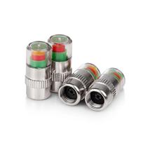 Cars Tire Air Pressure Monitor Alert 4Pcs/set Indicator Tire Valve Cap Gauge Car Accessories Car Tyre Pressure Gauge Caps Useful Plastic core