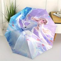Elsa, Frozen Automatic Opening and Closing Umbrella, Compact Travel Umbrella, Lightweight and Portable, Suitable for Beach Commuting Busines