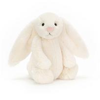 Jellycat Bashful Bunny M Plush Toy Sitting Height Cream Rabbit, 20cm, smėlis