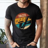Music Vintage Jazz Musician Outfit Jazz Lover Gift TShirt Woman Man Fashion Casual Cotton Graphic T Shirts Vintage Camisetas S įvairiaspalvis