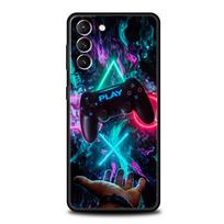Žaidimo valdiklio grafikos telefono dėklas, skirtas Samsung Galaxy S26 S25 S24 S23 S22 S20 S21 FE Ultra S25 Edge Plus 5G, minkštas TPU dangtelis Capas for Samsung S26Ultra