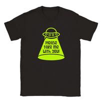 Please Take Me With You! - UFO Alien ET Classic Unisex Crewneck T-shirt S įvairiaspalvis