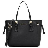 MICHAEL KORS Borya adjustable shoulder strap metal accessories design cowhide Tote bag Tote bag shopping bag handbag women's black juoda