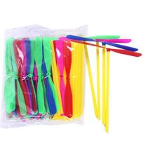 100PcsLot Children Outdoor Toy Bamboo Dragonfly Category Toy Fairy Flying Saucer Sales Selling Flying Arrow Wholesale Gift