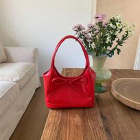 Christmas Vintage Bow Commuter All-in-one New Year Red Women's Fall/Winter Shoulder Underarm Bag raudona