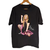 NEW Rare AVRIL LAVIGNE SIGNED Gift For Fan Black All Size Shirt L