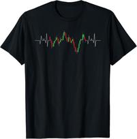 Šaunus akcijų prekybos marškinėlis vyrams, moterims, su žvakidės ir akcijų rinkos motyvais, unisex XXXXL