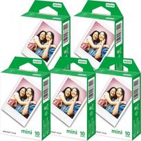 Instax Mini compatible instant mini photo film for instant card 10 sheets x 5 packs sheets 5 boxes film, film, cameras, size, (50 total), set. balta