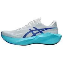 Asics Novablast 6 Patogūs kvėpuojantys atšokantys bėgimo bateliai Vyriški sportbačiai Balti Mėlyni 1011C243-101 40 white
