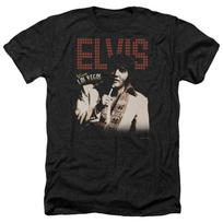 T-ShirtELVIS PRESLEY VIVA STAR Licensed Adult Men's Heather Band Tee Shirt SM-3XL L