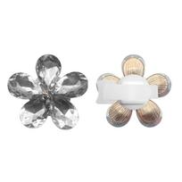 2 Piece/Set Lovely Flower Shape Headphone Jewelry Charm Stylish Rhinestones Detail Adds Fun To Your Look balta