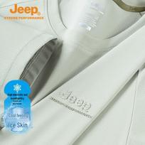 JEEP Men's Ice Cool Short Sleeve Round Neck T-shirt L