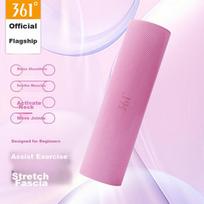 361° Foam Roller Solid Muscle Relaxation Massage Roller Fitness Yoga Column for Beginners Soft Floating Point Massage, Pink
