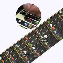 Gitara Fingerboard Natų Žemėlapio Etiketės Lipdukas Fingerboard Fret Lipdukai Guitarra mėlyna