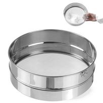 Sito cukiernicze gęste do przesiewania cukru pudru śr. 407mm stalowe - hendi 637821