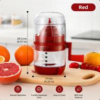 New Upgraded Portable Juicer And Blender Juice Extractor with Comfortable Grip Squeezer for Lemon and Oranges Kitchen Tool raudona
